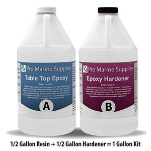 1 Gallon Kit Epoxy Resin Crystal Clear Food Safe Resin Bar Table